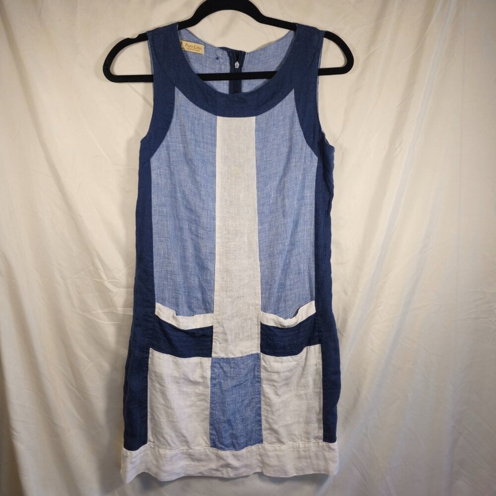 Fino puro Linen block color dress. Size small. Perfect for summer. Made in Italy